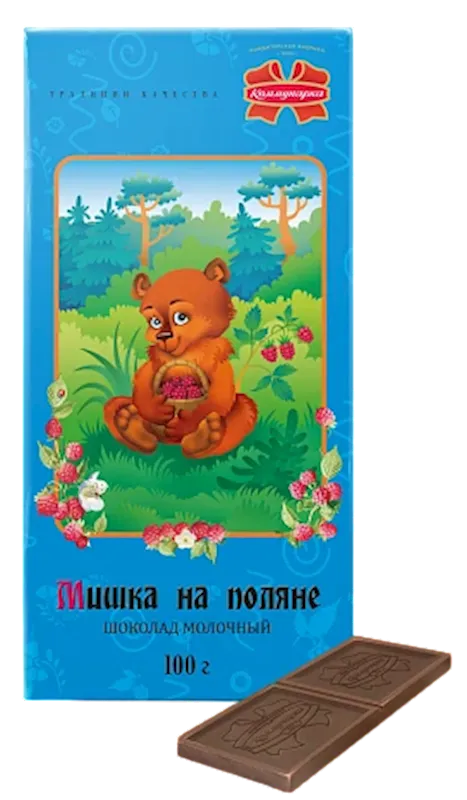 CHOCOLATE BAR MILK MISHKA NA POLYANE 20/100GR KOMMUNARKA N362