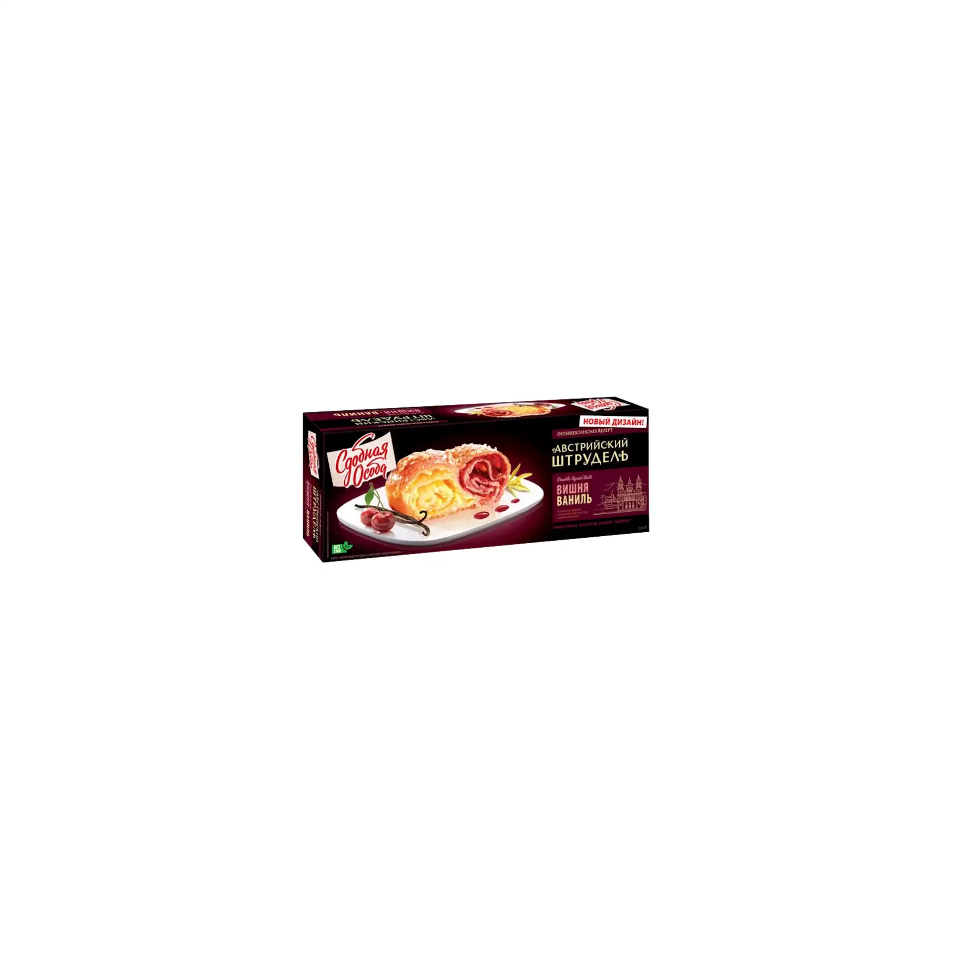 STRUDEL AUSTRIAN CHERRY&VANILLA 6/400GR CHEREMUSHKI N31268/#16