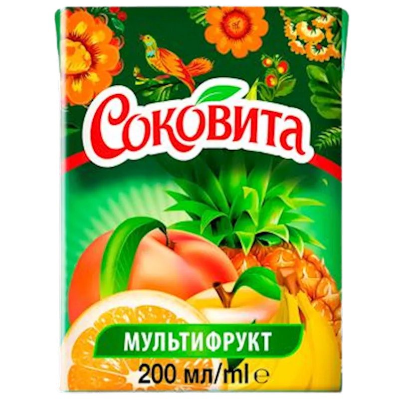 JUICE MULTIFRUIT 27/0.2L SOKOVITA