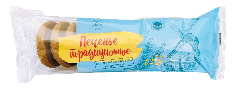 D- COOKIES TRADITIONAL OATMEAL 12/270GR NEVA N151