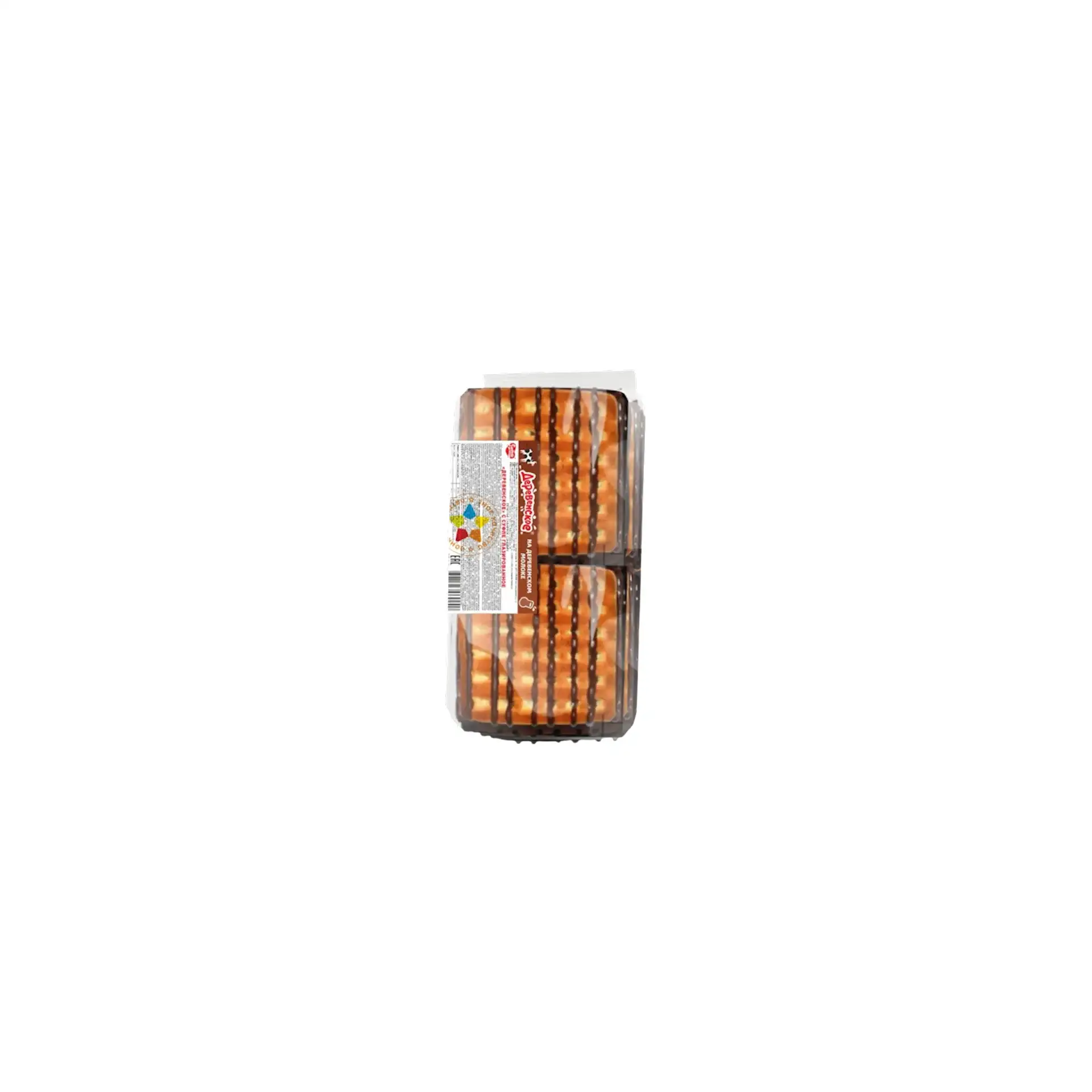 COOKIES DEREVENSKOE W/SOUFFLE CHOCO GLAZED 16/170GR SLADKAYA SLOBODA N23370