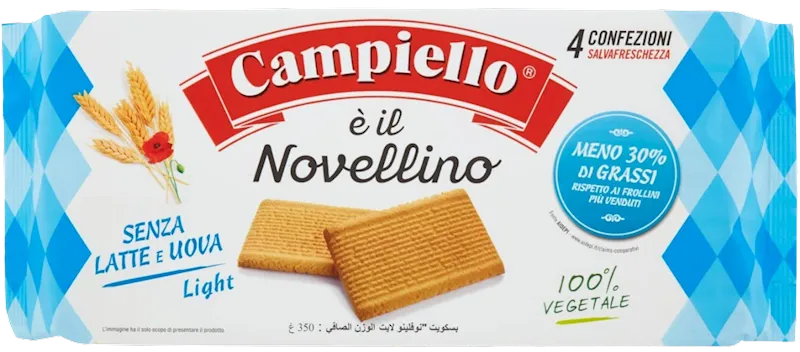 D- COOKIES CAMPIELLO LIGHT REDUCED FAT 12/350GR ITALY N21153