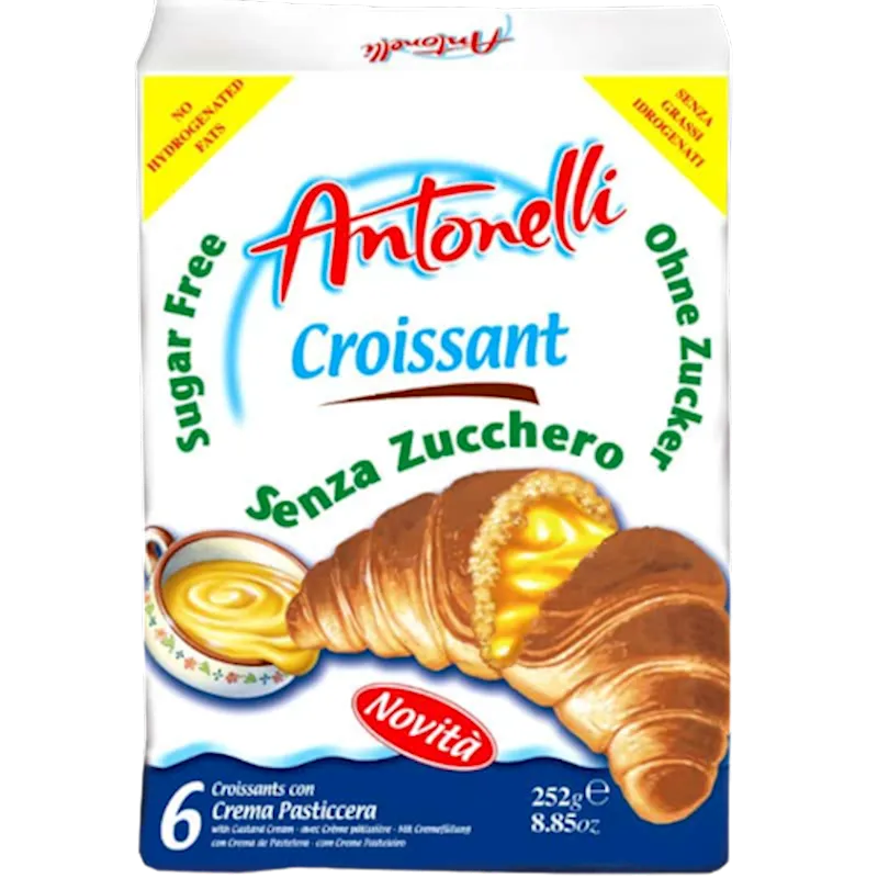 D- CROISSANT W/CREAM SUGAR FREE 8/250GR ANTONELLI ITALY N00794 /7901