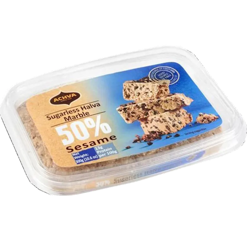 D- HALVA MARBLE SUGARLESS 50% W/SESAME KOSHER 16/300GR ACNVA N117-016