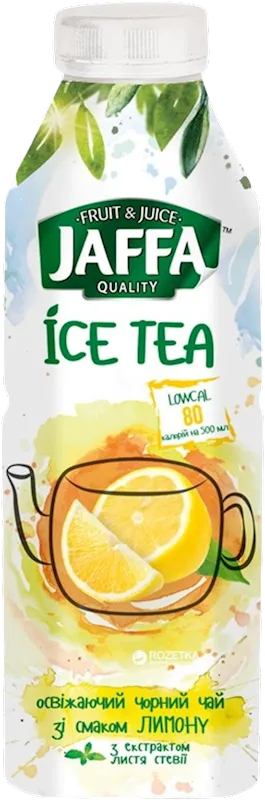 D- ICE TEA BLACK W/LEMON FLAVOR&STEVIA 12/0.5L JAFFA UKRAINE