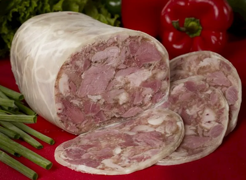 D- HEADCHEESE COUNTRY BRAND / SALCESON WIEJSK 1/1LB PRE PACK CHUNK ANDY'S N1620