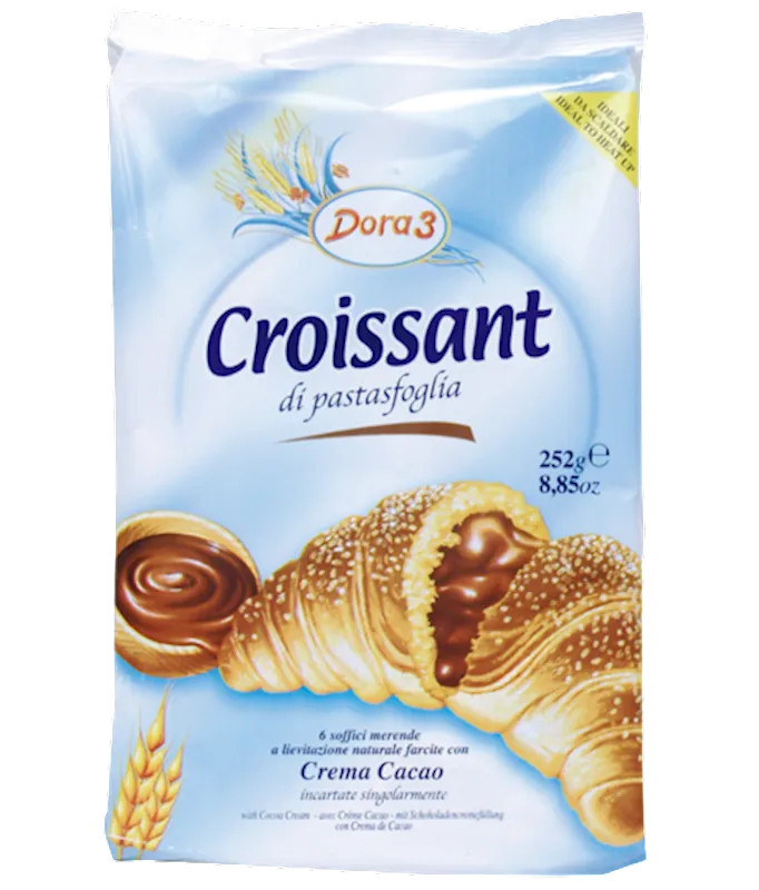 D- CROISSANT W/COCOA CREAM 8/300GR DORA 3 ITALY N09301/ 1503