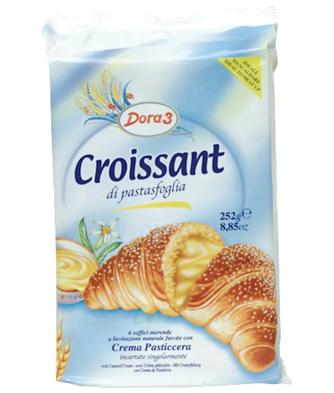 D- CROISSANT W/CUSTARD CREAM  8/300GR DORA 3 ITALY N09303/ 4009