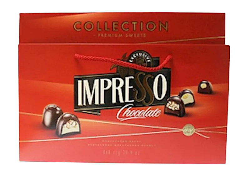 CANDIES BOXED IMPRESSO RED ASSORTED 2/848GR SPARTAK N11059 4810067085294