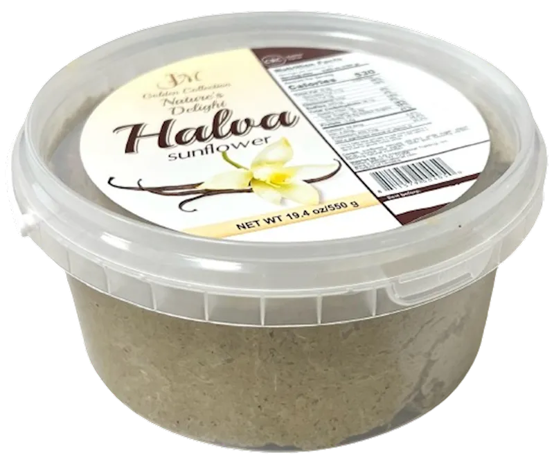 HALVA SUNFLOWER VANILLA 8/550GR GOLDEN COLLECTION UKRAINE
