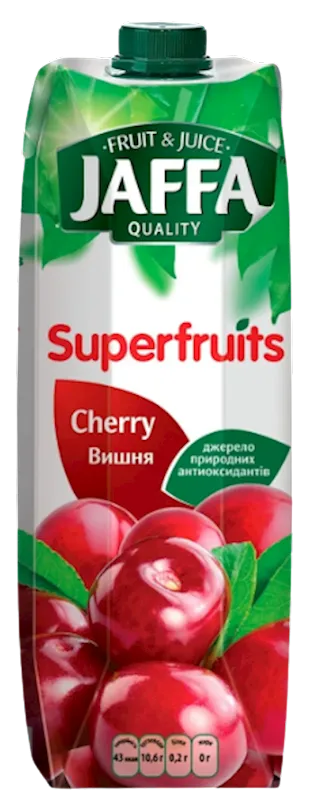 NECTAR CHERRY&CHOKEBERRY SUPERFRUITS 12/0.95L JAFFA UKRAINE