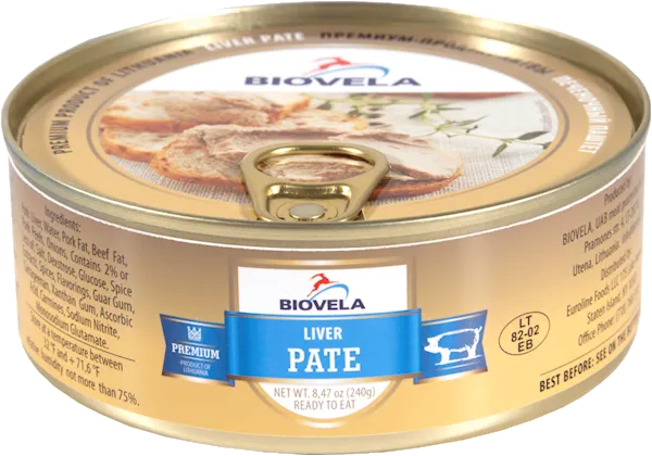 D- PATE LIVER PORK 24/240GR BIOVELA LITHUANIA