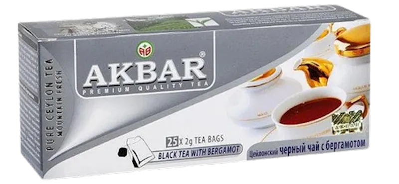 TEA AKBAR BLACK EARL GREY MOUNTAIN FRESH 24/(25X2GR) SRI-LANKA