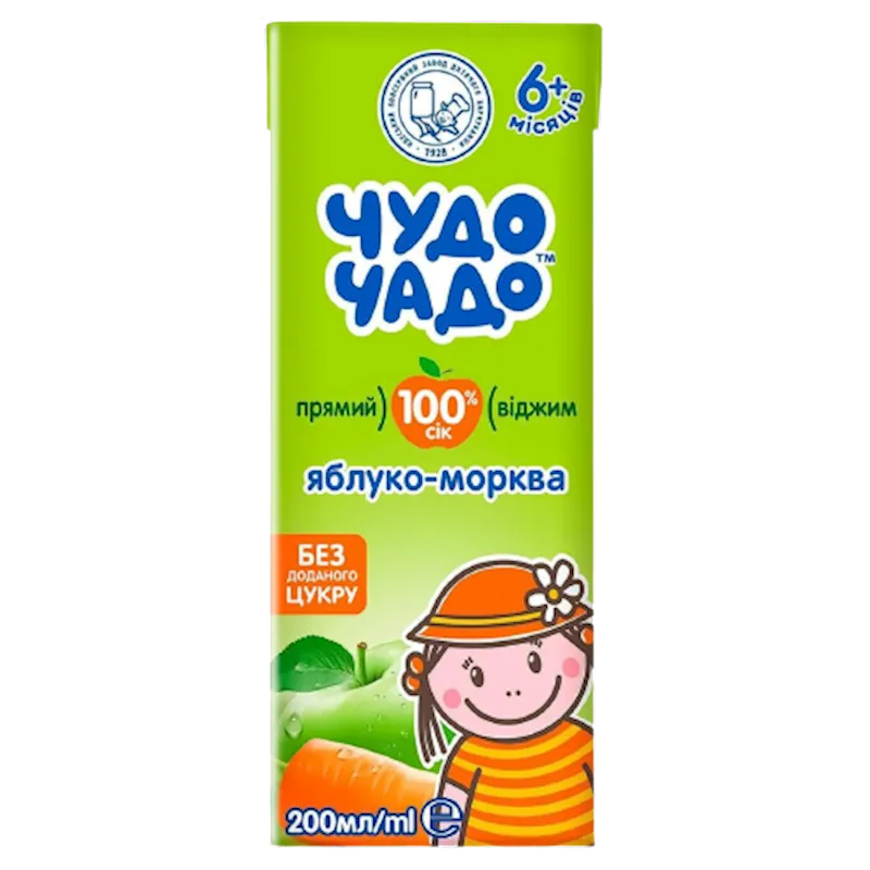 JUICE APPLE&CARROT NOT FROM CONCENTRATE 18/0.2L CHUDO CHADO