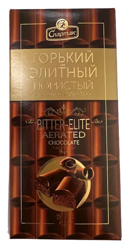 CHOCOLATE BITTER ELITE AERATED 13/70GR SPARTAK N9955