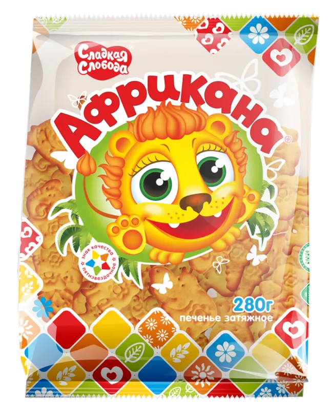 COOKIES AFRIKANA 9/280GR SLADKAYA SLOBODA N04011