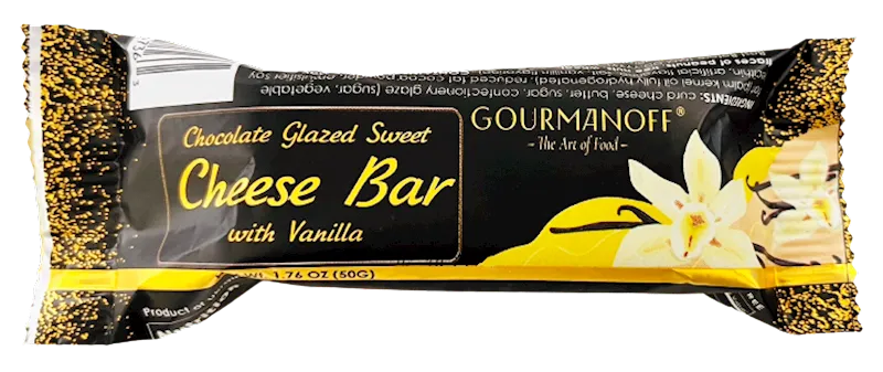 CHEESE BAR VANILLA 26% GLAZED 24/50GR GOURMANOFF N7363