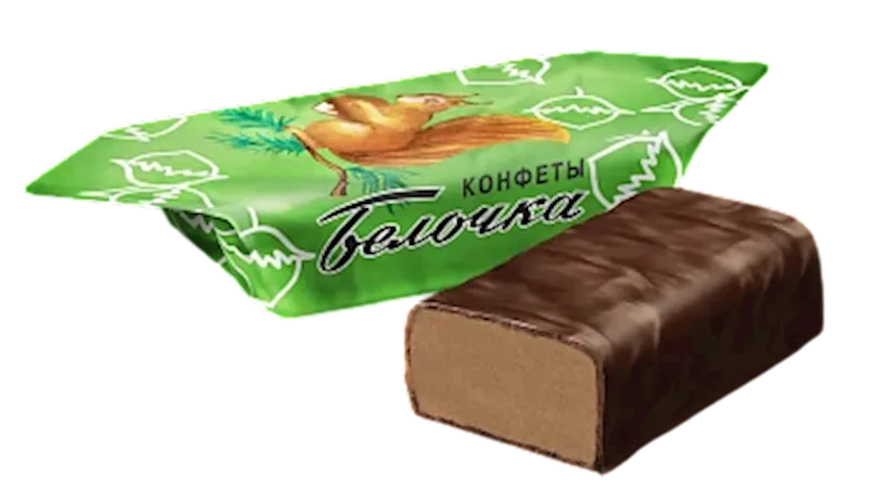 CANDIES LOOSE CHOCOLATE BELOCHKA 1/6.6LB KOMMUNARKA NCW6 N105