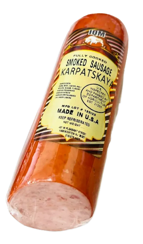 D- SAUSAGE KARPATSKAYA SMOKED CHUNK 30/1LB IQM N90411