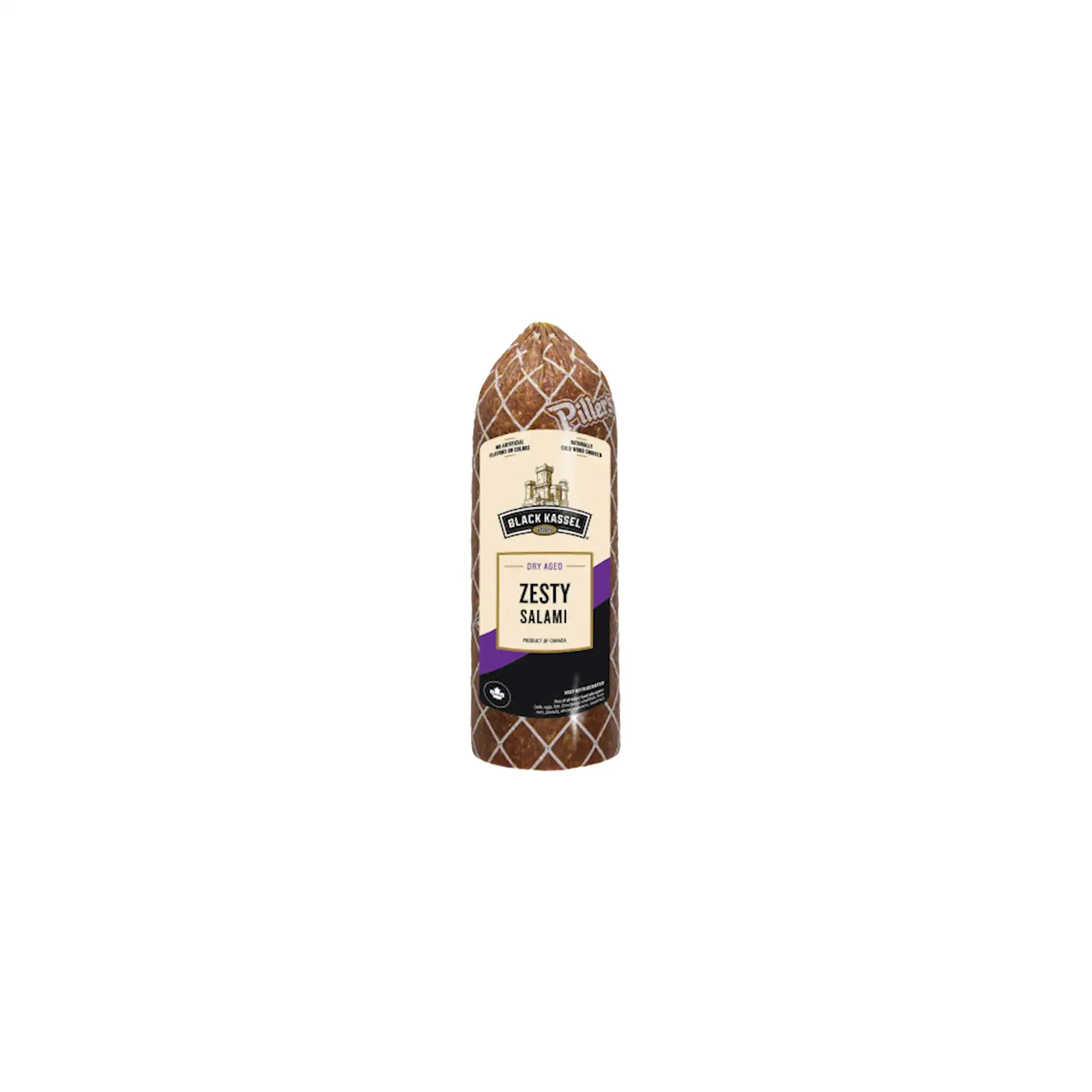 SALAMI GYPSY ZESTY WIDE SHORT 1/2.2LB PILLERS BLACK KASSEL N719/90504