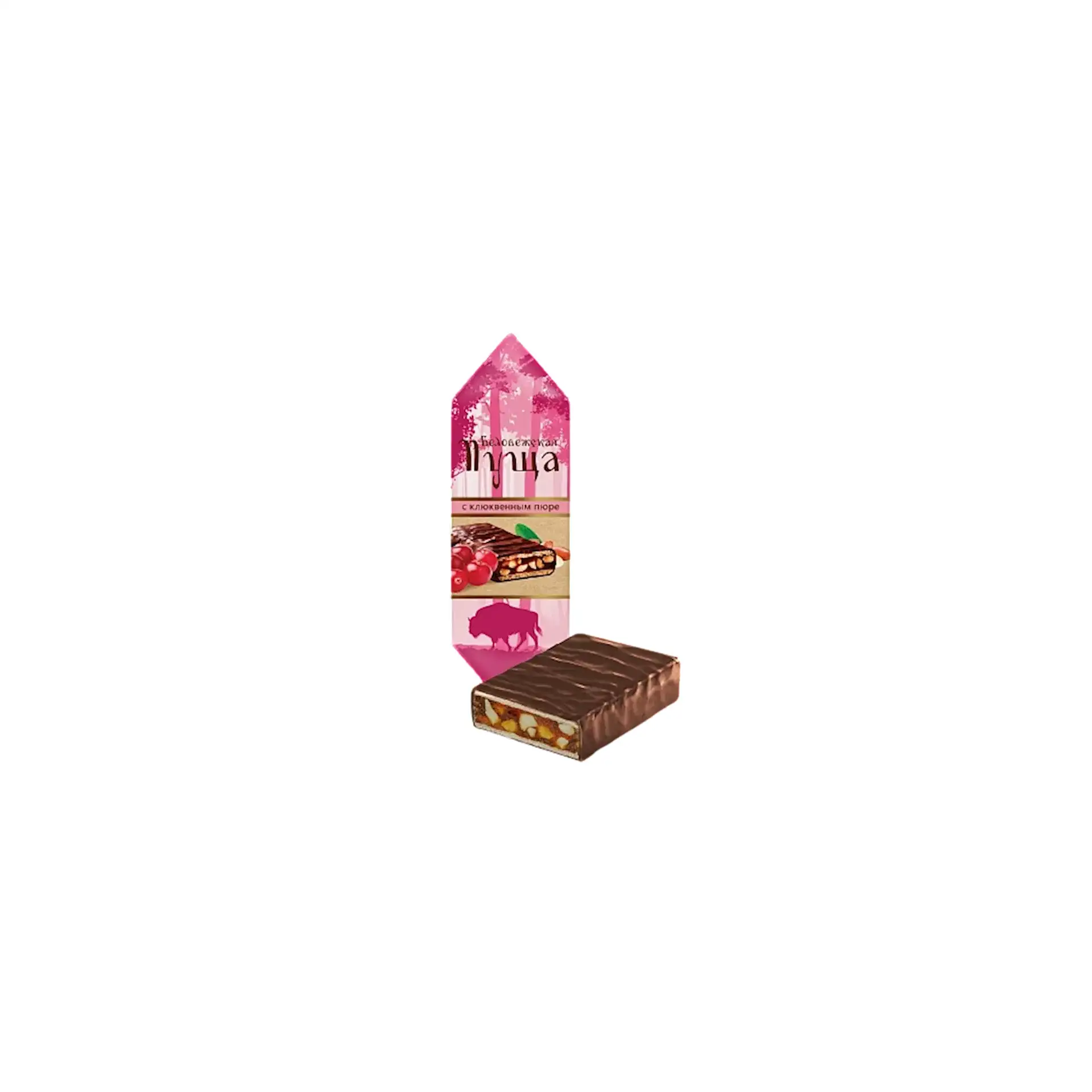 CANDIES LOOSE CHOCOLATE BELOVEZHSKAYA PUSHA W/CRANBERRY PUREE 1/6.6LB KOMMUNARKA NCW8 N427