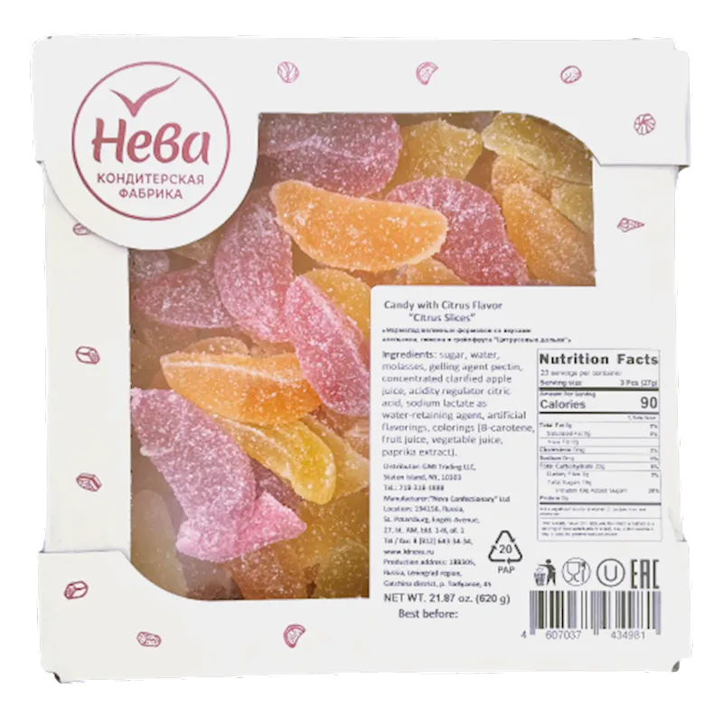 MARMELADE W/CITRUS FLAVOR 1/620GR NEVA N147