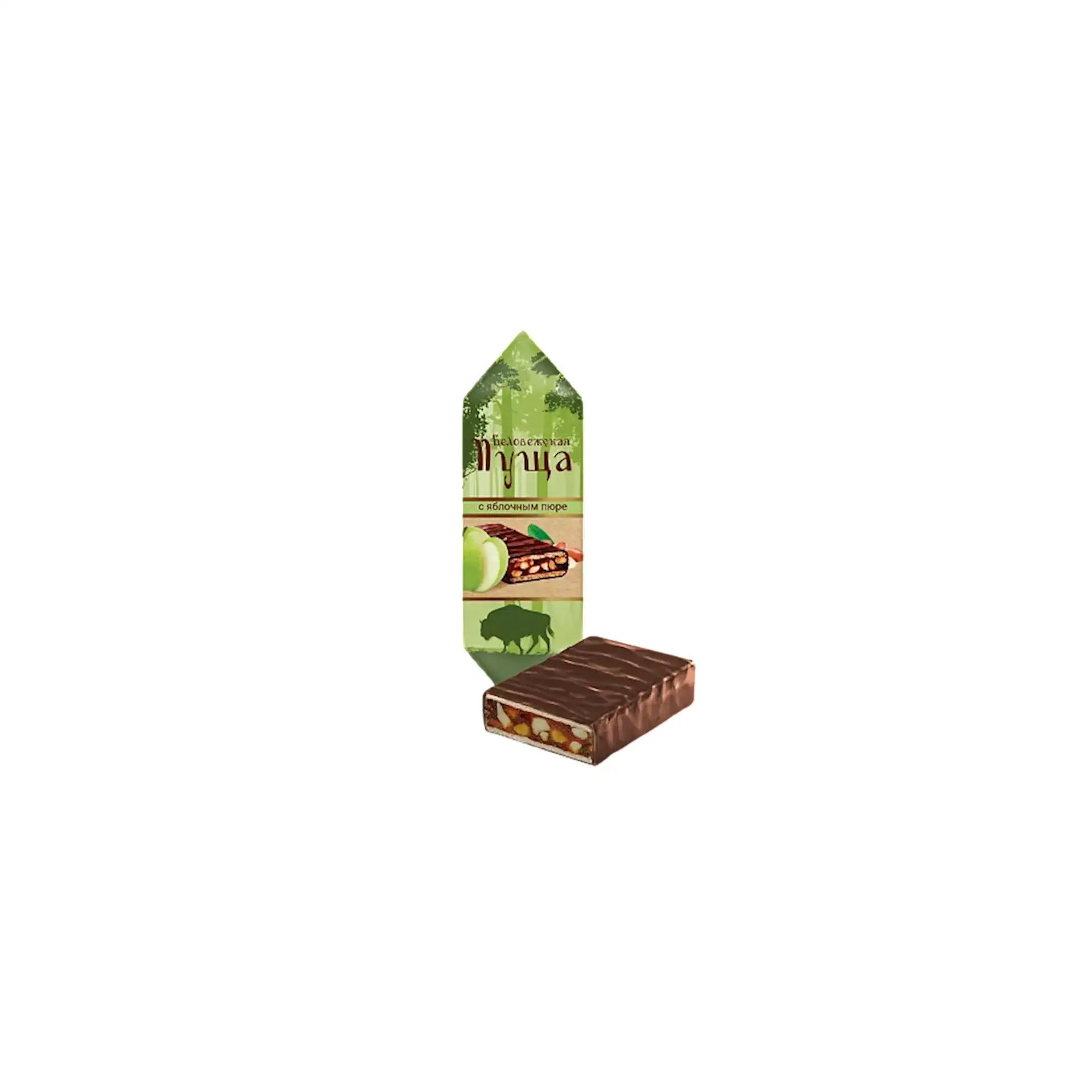 CANDIES LOOSE CHOCOLATE BELOVEZHSKAYA PUSHA W/APPLE PUREE 1/6.6LB KOMMUNARKA NCW8 N428