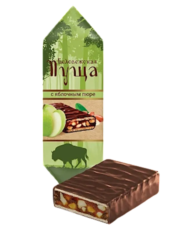 CANDIES LOOSE CHOCOLATE BELOVEZHSKAYA PUSHA W/APPLE PUREE 1/6.6LB KOMMUNARKA NCW8 N428