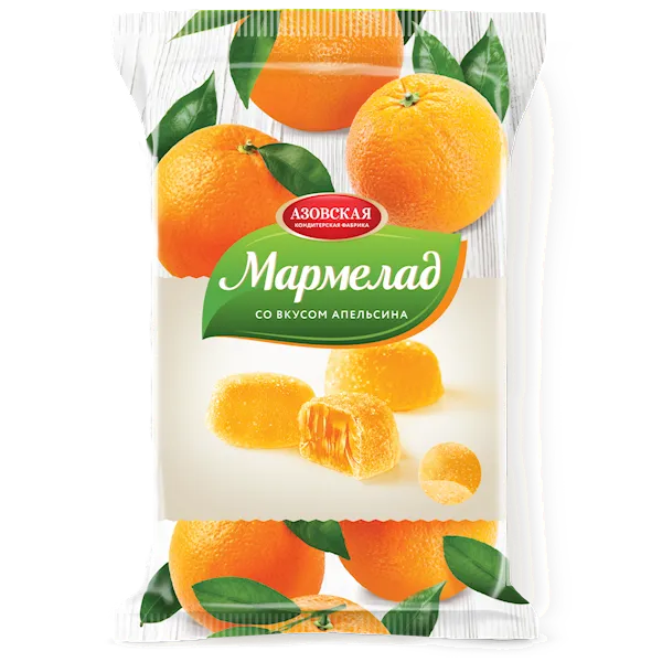 MARMELADE W/ORANGE FLAVOR 12/300GR AZOVSKAYA