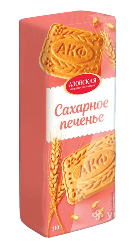 SUGAR COOKIES 15/315GR AZOVSKAYA