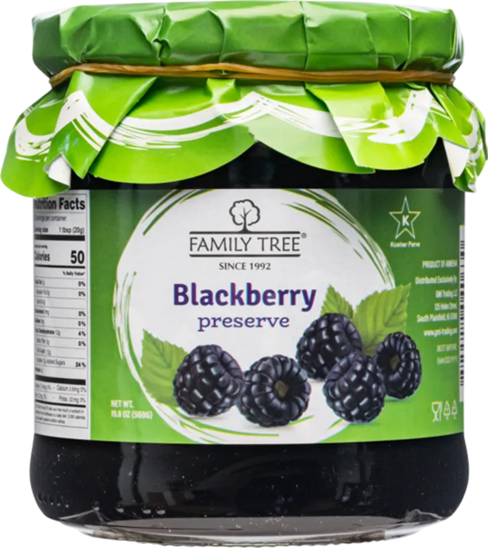 PRESERVES BLACKBERRY 12/560GR FAMILY TREE N63