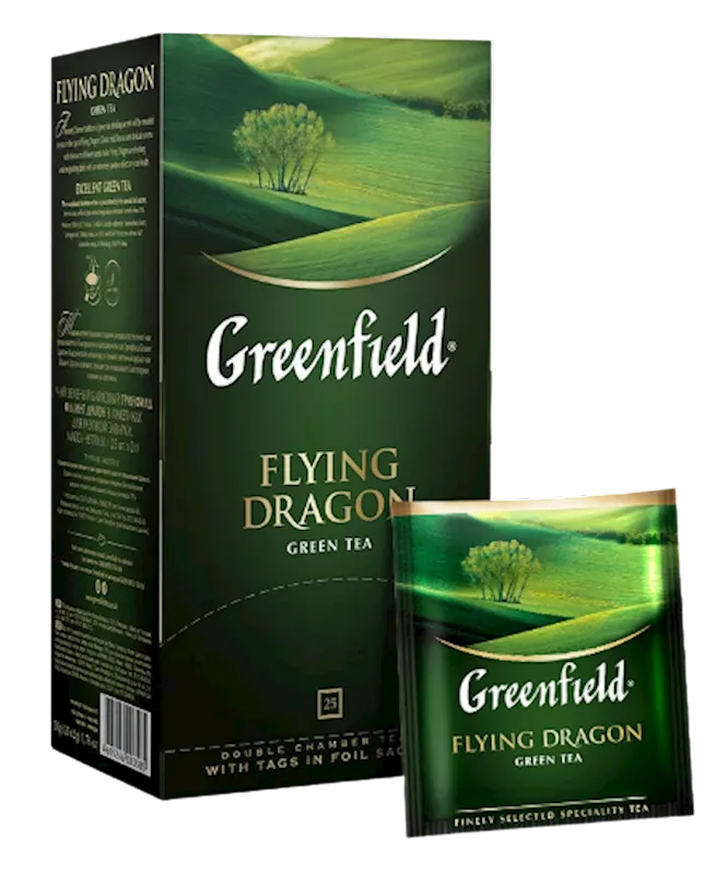 TEA GREEN FLYING DRAGON 10/(25X1.8GR) GREENFIELD 0358-10