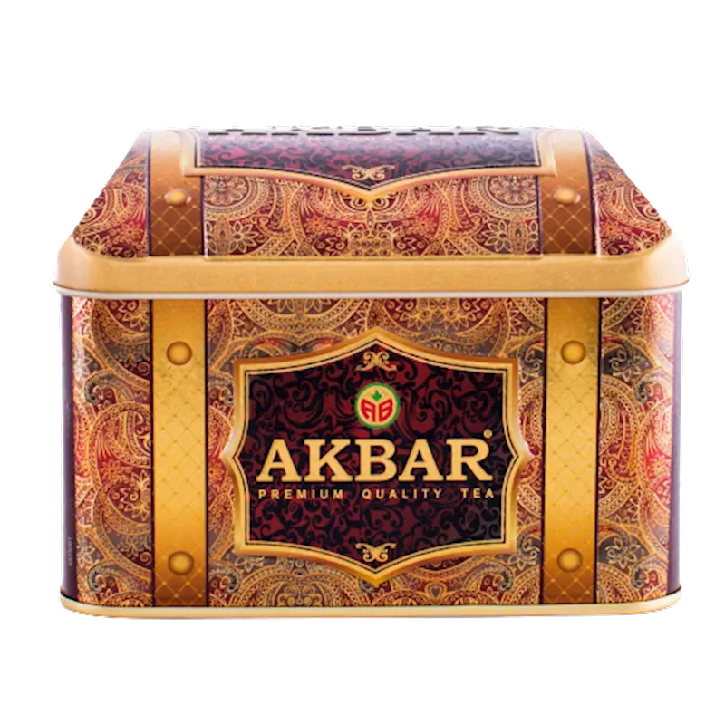 TEA AKBAR BLACK CEYLON STRAWBERRY CREAM TIN 10/250GR SRI-LANKA