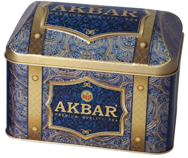 TEA AKBAR BLACK&GREEN BLEND ORIENTAL MYSTERY TIN 10/250GR SRI-LANKA
