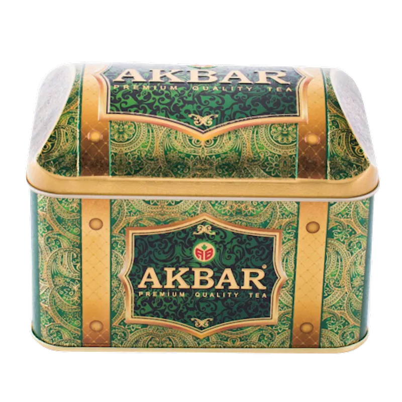 TEA AKBAR BLACK&GREEN BLEND RICH SOURSOP TIN 10/250GR SRI-LANKA