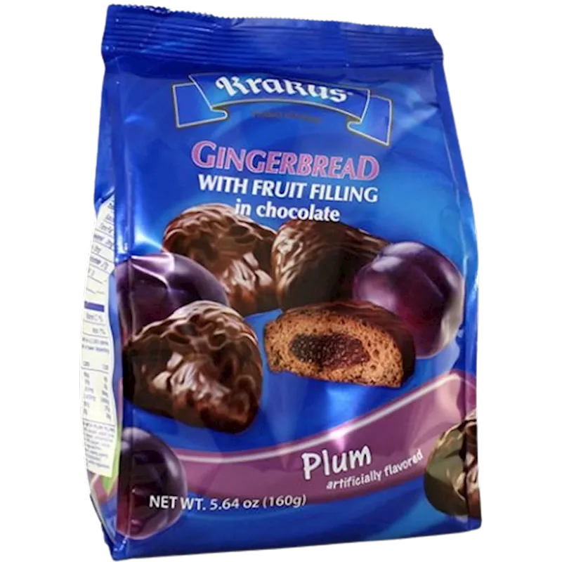 GINGERBREAD PLUM IN CHOCOLATE 12/160GR KRAKUS KRAK0101