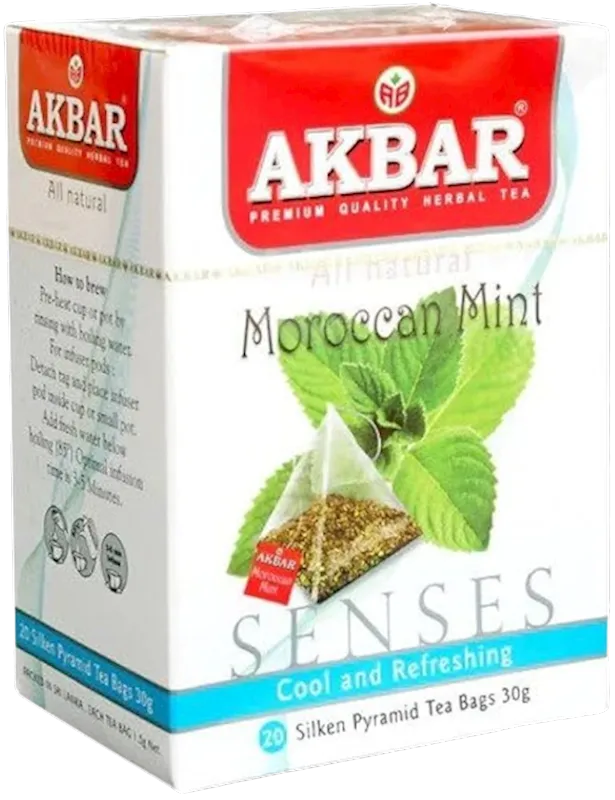 D- TEA  AKBAR HERBAL MOROCCAN MINT PYRAMIDS 10/(20X1.5GR) SRI-LANKA