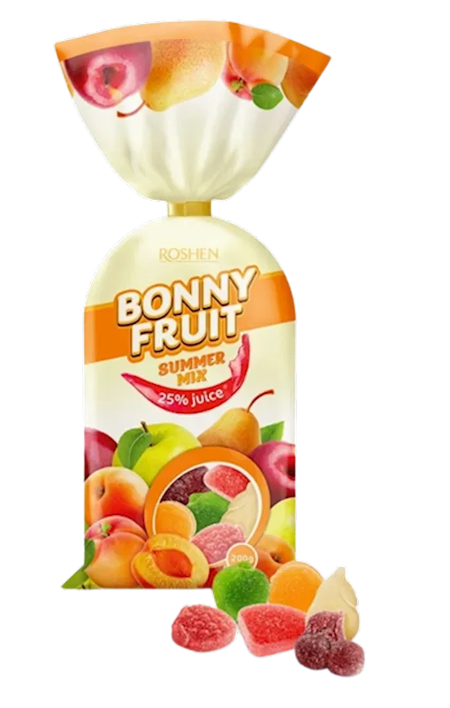 MARMELADE BONNY FRUIT SUMMER MIX 18/200GR ROSHEN N4230