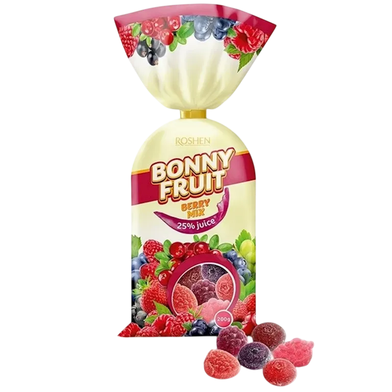 MARMELADE BONNY FRUIT BERRY MIX 18/200GR ROSHEN N4278