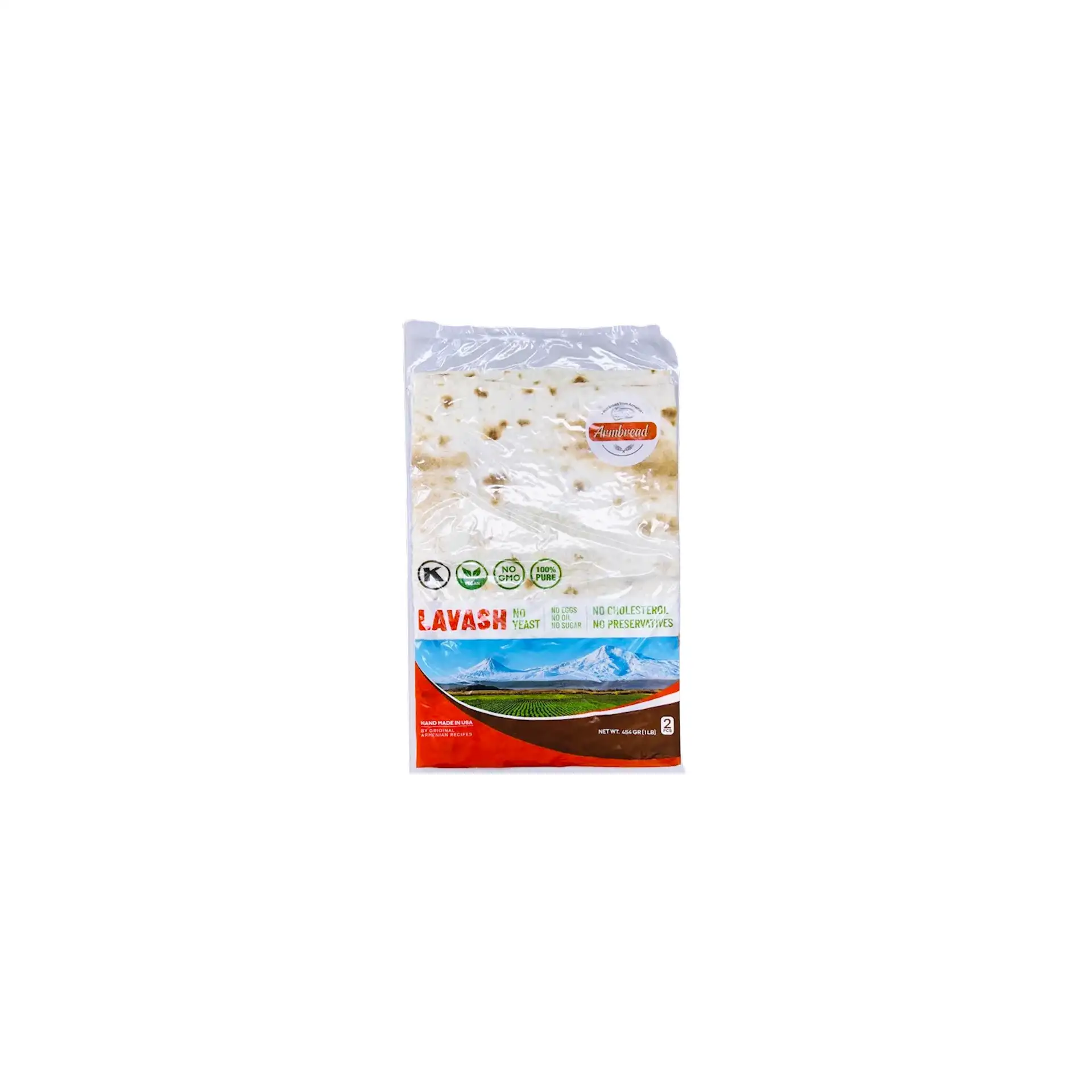LAVASH ARMENIAN NO YEAST KOSHER 1/454GR BY PC ARMBREAD