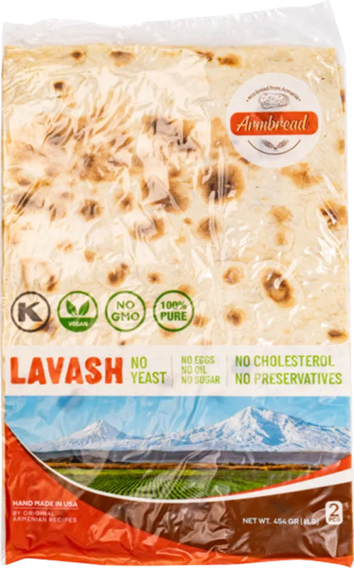LAVASH ARMENIAN NO YEAST KOSHER 1/454GR BY PC ARMBREAD