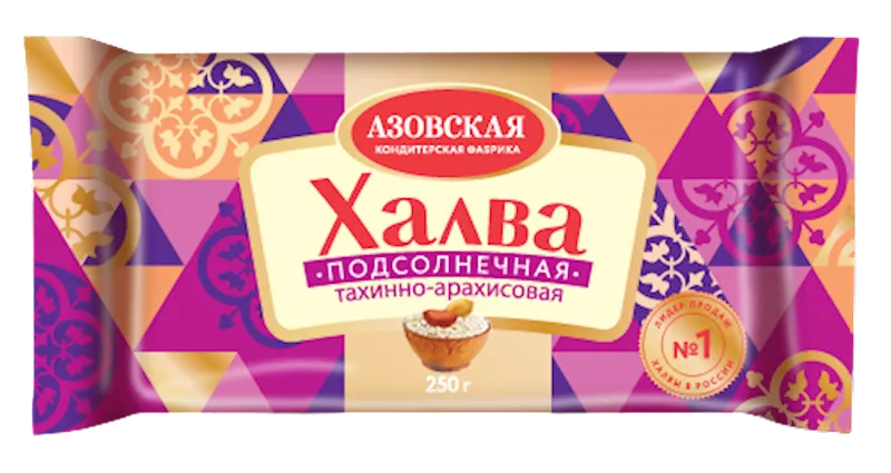 HALVA  SESAME&PEANUTS 18/250GR AZOVSKAYA