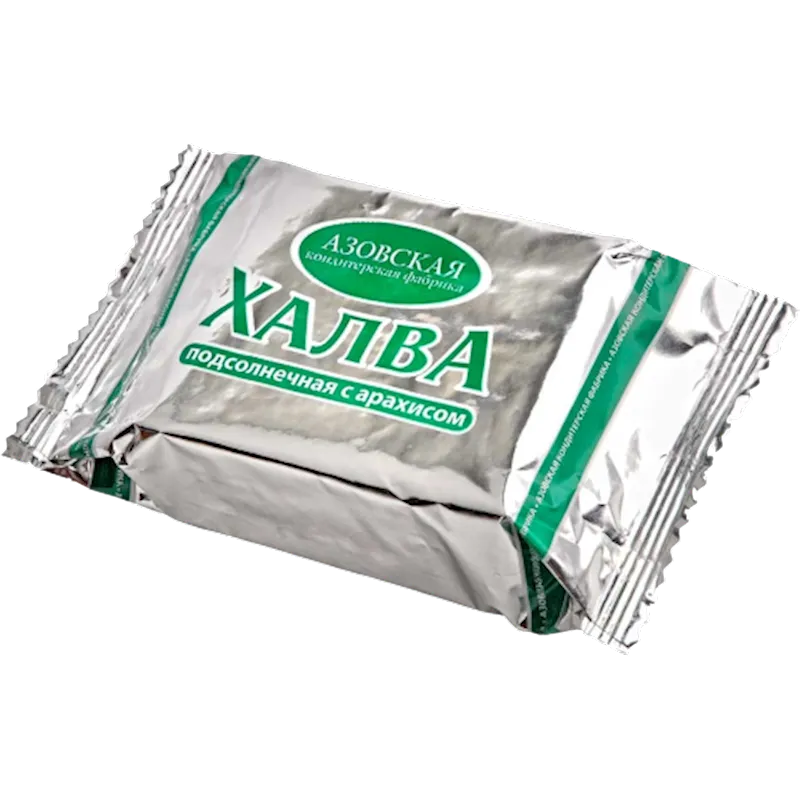 D- HALVA SUNFLOWER W/PEANUTS SILVER 16/350GR AZOVSKAYA