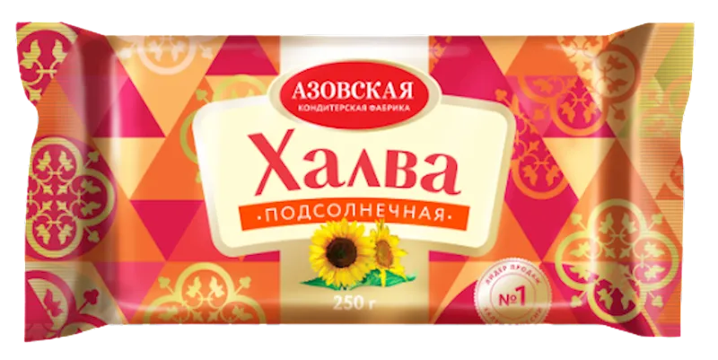 HALVA SUNFLOWER 18/250GR AZOVSKAYA