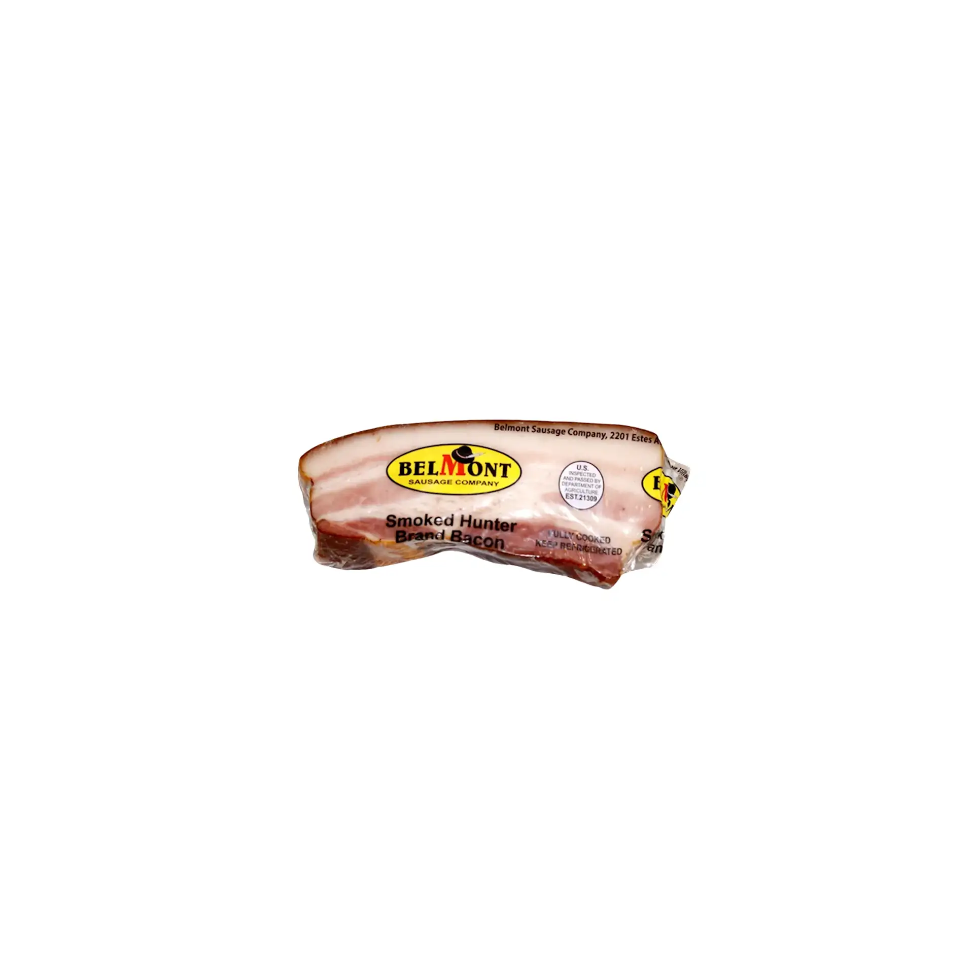 BACON SMOKED EXTRA LEAN 20/17LB CHUNK BELMONT N49644/95654