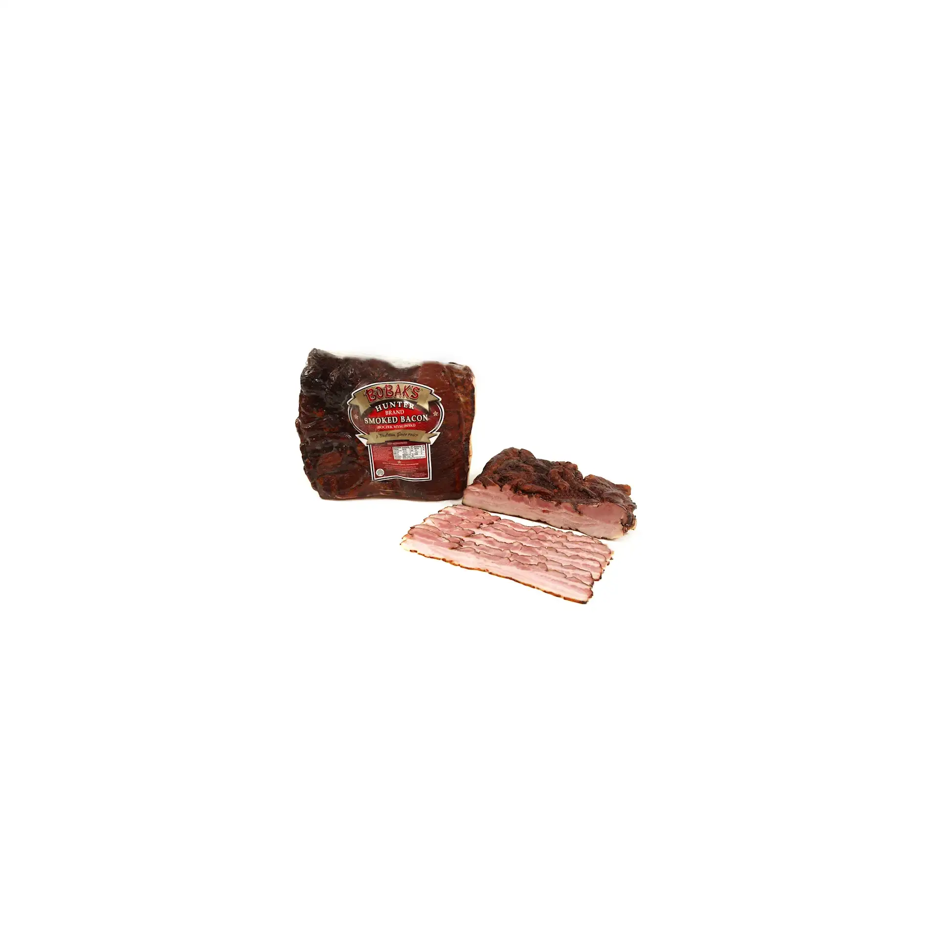 BACON DOUBLE SMOKED HUNTER 1/5LB BOBAK N93105/15502