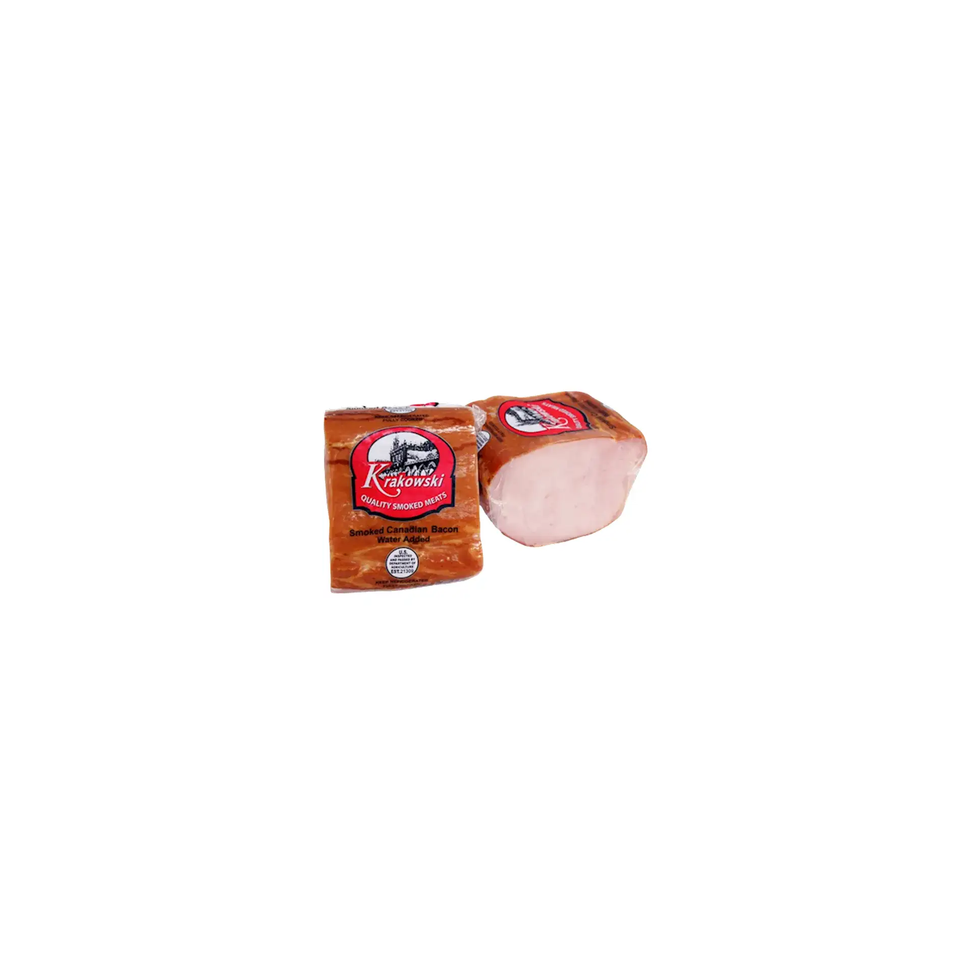 BACON CANADIAN SMOKED CHUNK 1/1.1 LB BELMONT N95613/46301-1