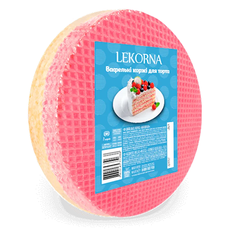 LAYERS RASPBERRY PLAIN FOR CAKE WAFFLE 16/90GR LEKORNA N04270