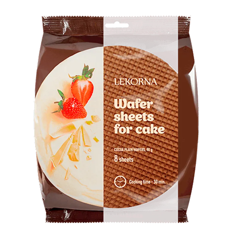 LAYERS COCOA PLAIN FOR CAKE WAFFLE 18/90GR LEKORNA N14639