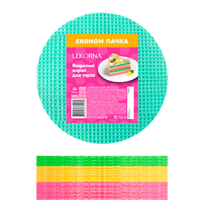 LAYERS RAINBOW PLAIN FOR CAKE WAFFLE 10/140GR LEKORNA N10902